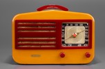 GAROD 1450 Catalin ’Peak-Top’ Radio in Yellow + Raspberry